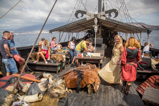2h Viking Cruise Whales & Dolphins Watching - Entering the Viking Ragnarok world in Los Cristianos Harbour