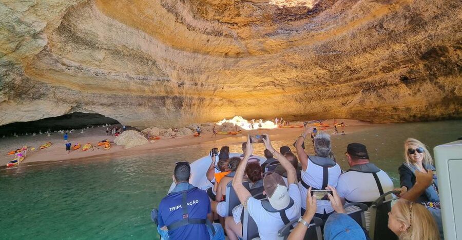 Albufeira: Benagil Cave and Dolphin Sightseeing Boat Cruise - Albandeira Caves and Rock Formations: The Coast’s Warm-Up Act