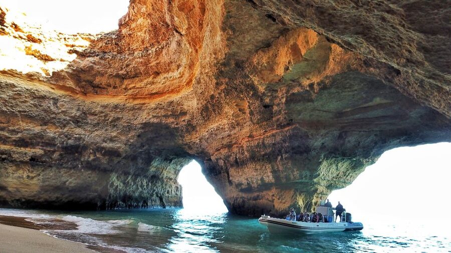 Albufeira: Benagil Cave and Dolphin Sightseeing Boat Cruise - Benagil Cave and the Alfanzina Lighthouse Area: The Main Event