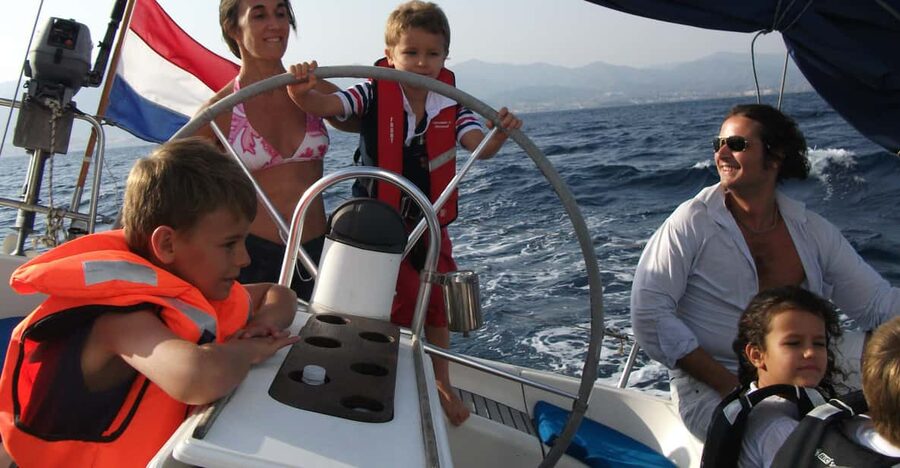 Always private 4 hour - Sail- dolphin Yacht Charter-paddle - The Sailing Part: Real Sail Feel, Not Just Sitting on Deck