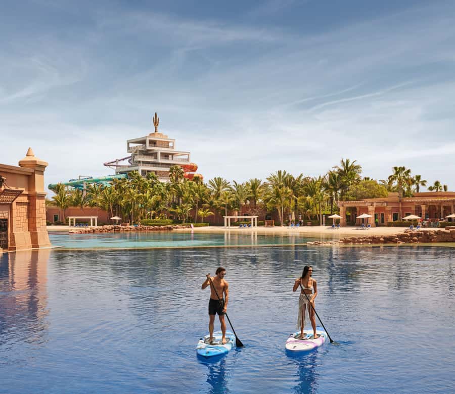 Aquaventure World: Dolphin Paddle and Waterpark Day Pass - Dolphin Bay lagoon paddle: what your 20 minutes really feels like