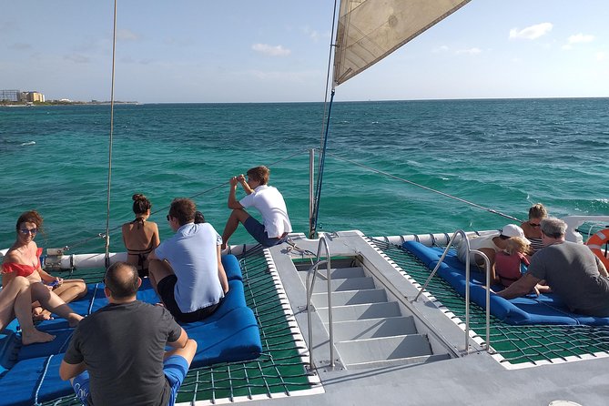 Aruba Sunset Sail Cruise Aboard The Dolphin Catamaran - Delphi Watersports check-in at the Hyatt beach