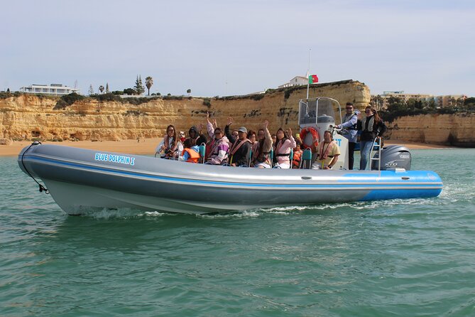 Benagil Caves and Dolphins from Albufeira - On the water: group size, seating reality, and swim time