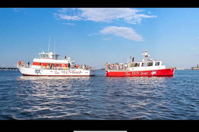 Big Fun Dolphin Cruise & Sealife Experiece ORANGE BEACH ALABAMA - Getting on Board the Fun Boats in Orange Beach