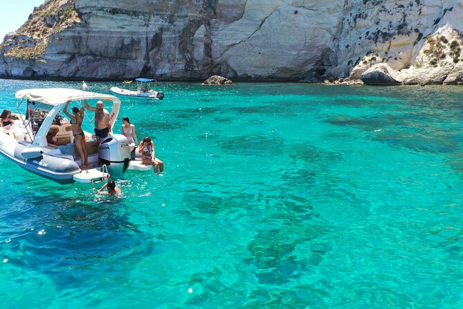 Cagliari Boat Tour 4 Stops .Possible Sighting of Dolphins - Stop 1: Cala Bernat, with Santa Elia as the weather backup