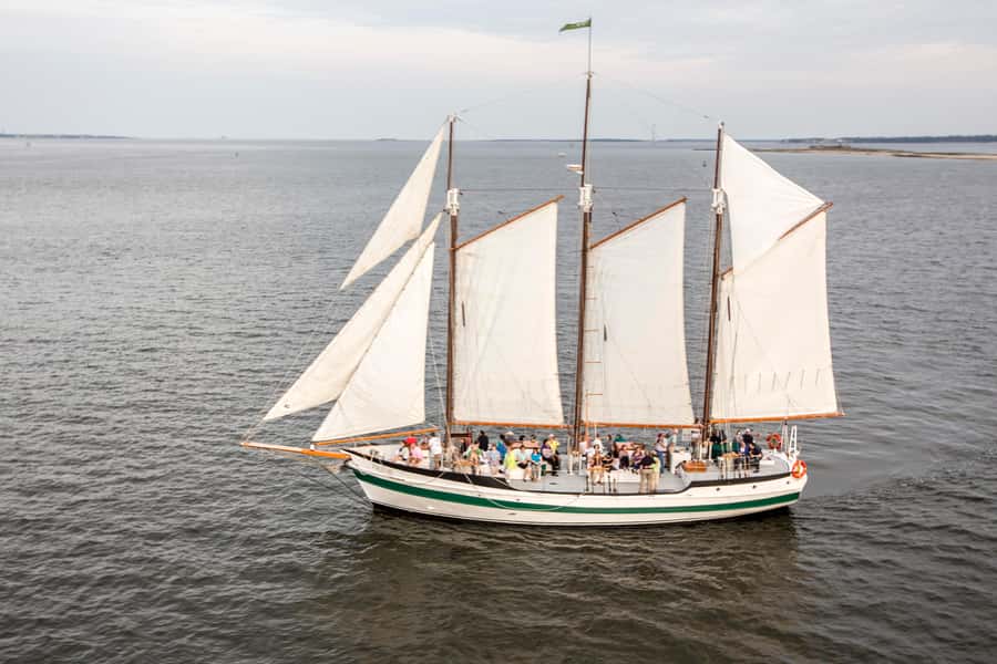 Charleston: Schooner Sailing Harbor Tour & Dolphin Watch - Schooner Pride: what your 1.5 hours on the water feels like