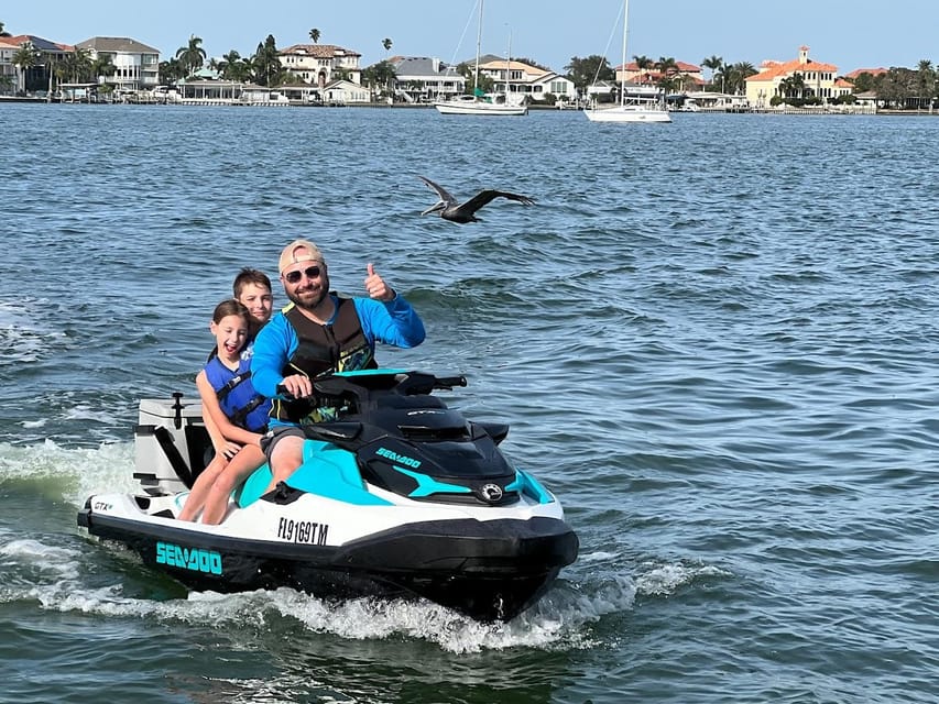 Clearwater: Dolphin Jet Ski Tour - 1 SKI FOR UP TO 3 PEOPLE - Meet-up reality: the check-in at 510 N Osceola Ave