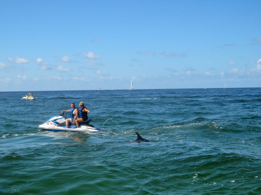 Destin: Crab Island Dolphin Jet Ski Tour - Crab Island, Destin Harbor, and Santa Rosa Sound Views