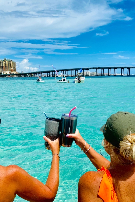 Destin: Private Charter to Crab Island with Dolphin Sighting - Private pontoon charter from Destin: why this is a smarter Crab Island day