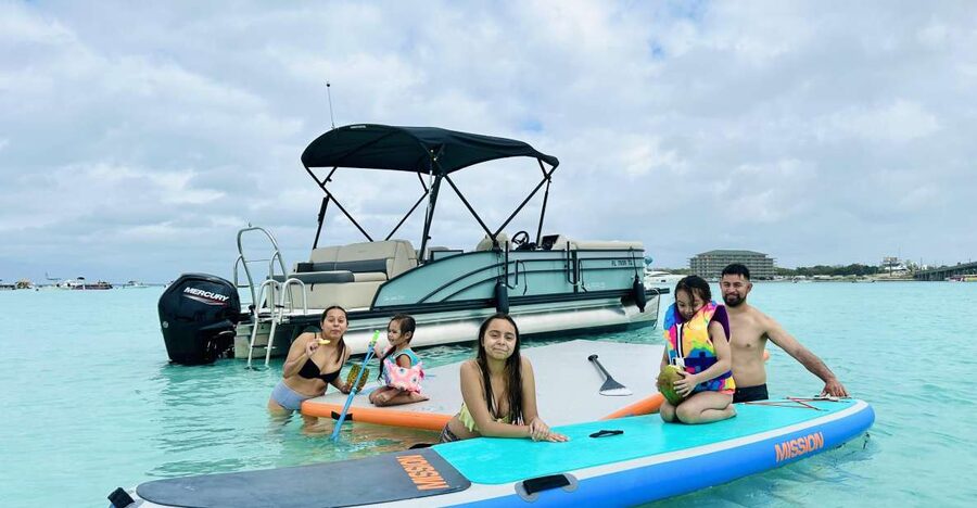 Destin: Private Charter to Crab Island with Dolphin Sighting - Getting started: meeting near Gilligan’s Marina and Watersports