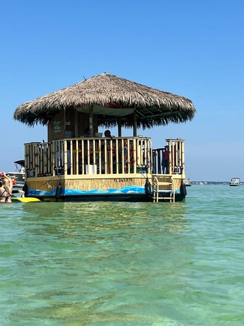 Destin: Sunset Crab Island & Dolphin Tour on Tiki Vessel - Tailfins Tiki Departure: Where Your Day on the Water Starts