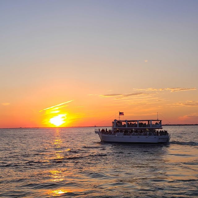 Destin: Sunset Dolphin Cruise - Harbor departure: commentary, history, and first views