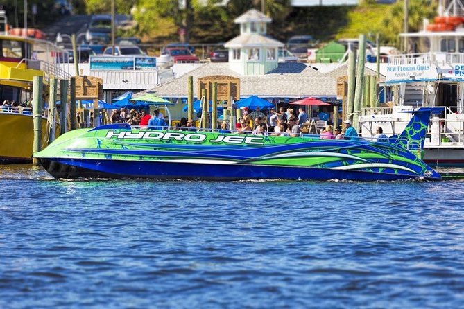 Dolphin & Sunset Cruises in Destin FL aboard the Hydrojet - The cruise flow in one hour: how the sunset moment happens