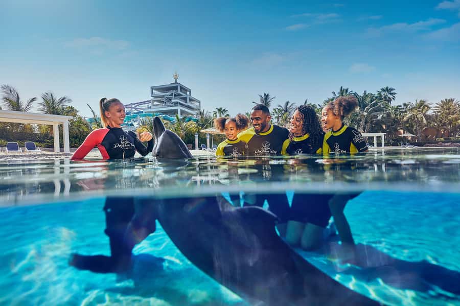 Dubai: Dolphin Encounter & Aquaventure Waterpark Ticket - Dolphin Encounter + Aquaventure Key Highlights