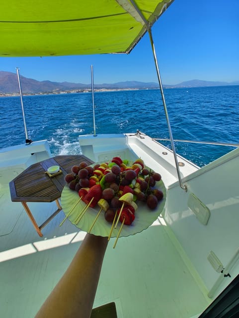 Estepona: Dolphins Searching Sea Cruise with Drink & Snacks - Timing and views: sunset vibes on the water from Estepona