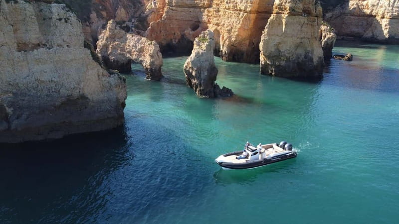 Explore Benagil, Ponta da Piedade and Dolphins in Algarve - Entering the Algarve the right way: Lagos by speedboat