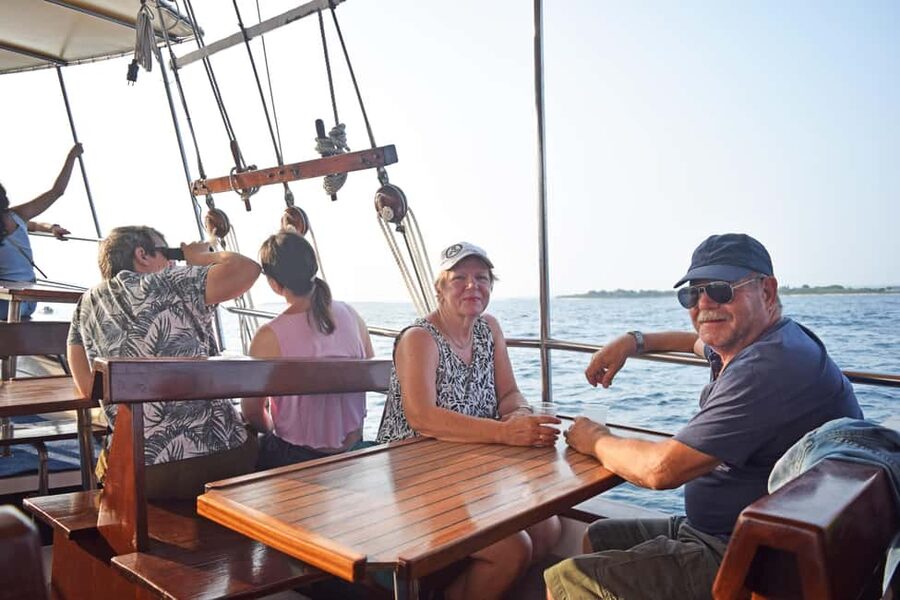 Fazana: Dolphin Finder in Brijuni islands Safari with Dinner - The guide experience: languages are listed, but show up matters