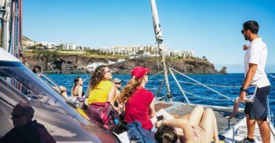 Funchal: Dolphin and Whale Watching by Luxury Catamaran - Boarding the Catamaran: Shade, Space, and a Very Relaxed Vibe