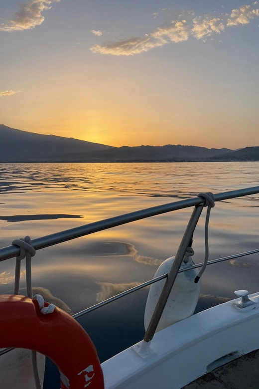 Giardini Naxos: Sunset Dolphin Watching Cruise with Aperitif - White Lotus filming locations: seeing the coast with context