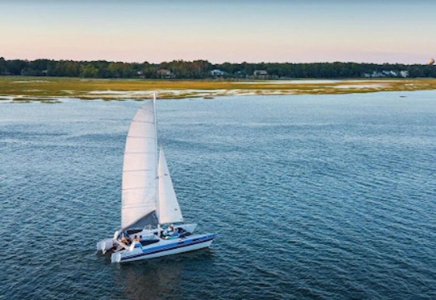 Hilton Head: Private Dolphin Day or Sunset Catamaran Sail - Board the Private Catamaran: What’s Included (and What You Bring)