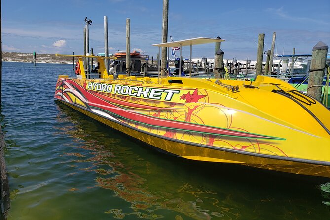 Hydro Rocket Dolphin Sightseeing Boat Tour from Destin - Onboard Vibe: Music, Sun, and Kids Driving the Boat