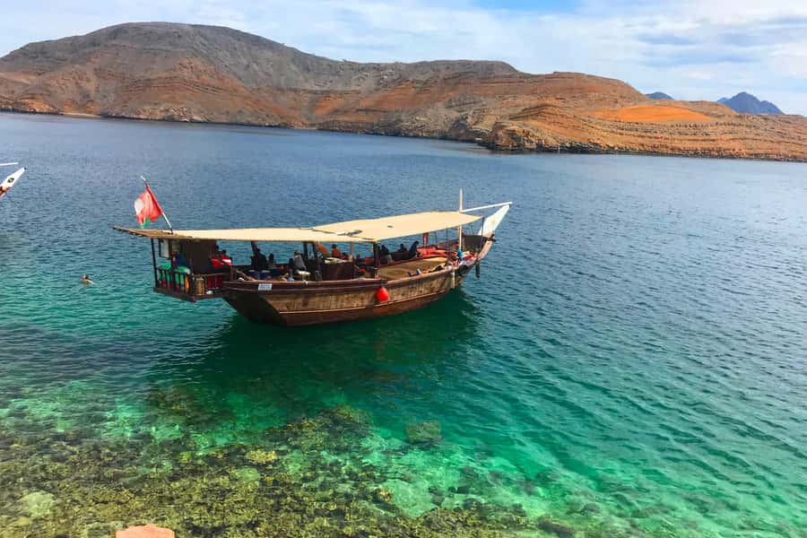 Khasab: Khor Sham Half-Day Cruise with Snorkeling & Dolphins - Food, drinks, and the onboard pace