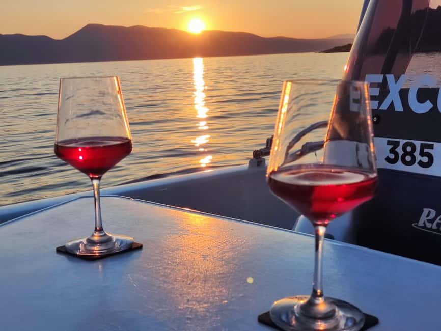 Krk: Sunset Boat Tour with wine, high chance of dolphins - From Šotours at St. Fuska to Plavnik: The Cruise That Warms Up Your Evening
