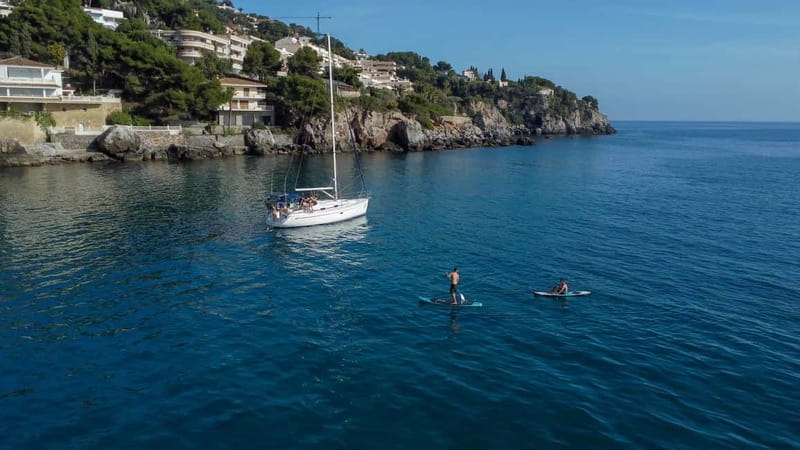La Herradura: Sailing with a view of dolphins - Swim stop season: anchoring in wild coves for snorkeling and paddle boarding