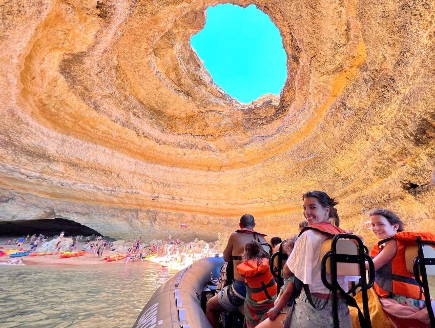 Lagoa: Dolphin Watching & Benagil Tour with Biologist Guide - Passing Benagil and beyond: caves, rock formations, and tide reality