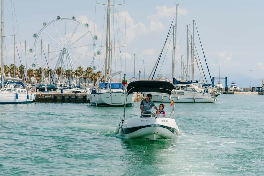 Malaga: Boat Rental without a License for Dolphin Watching - Comfort details that actually matter: shade, solarium, and padded seats