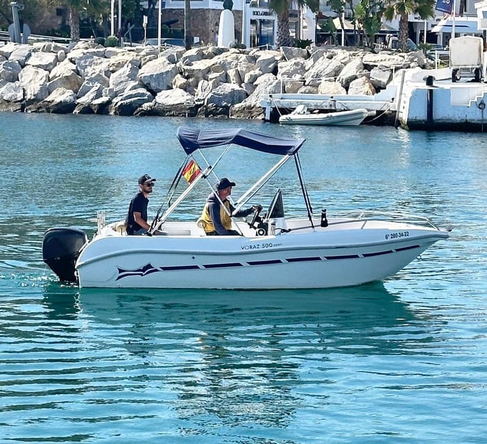 Marbella: Self-Drive Boat Rental - What the Deck Experience Feels Like (Music, Solarium, and Sunset Time)