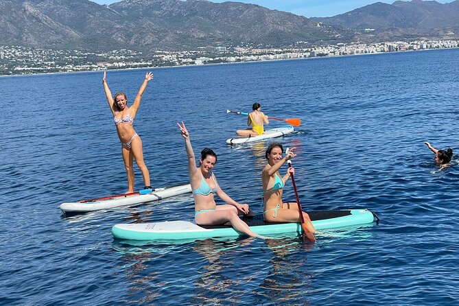Marbella Small Group Catamaran with Dolphin Watching - The Puerto Banús Anchoring Stop: Swim, Snorkel, Paddle Surf, Fish