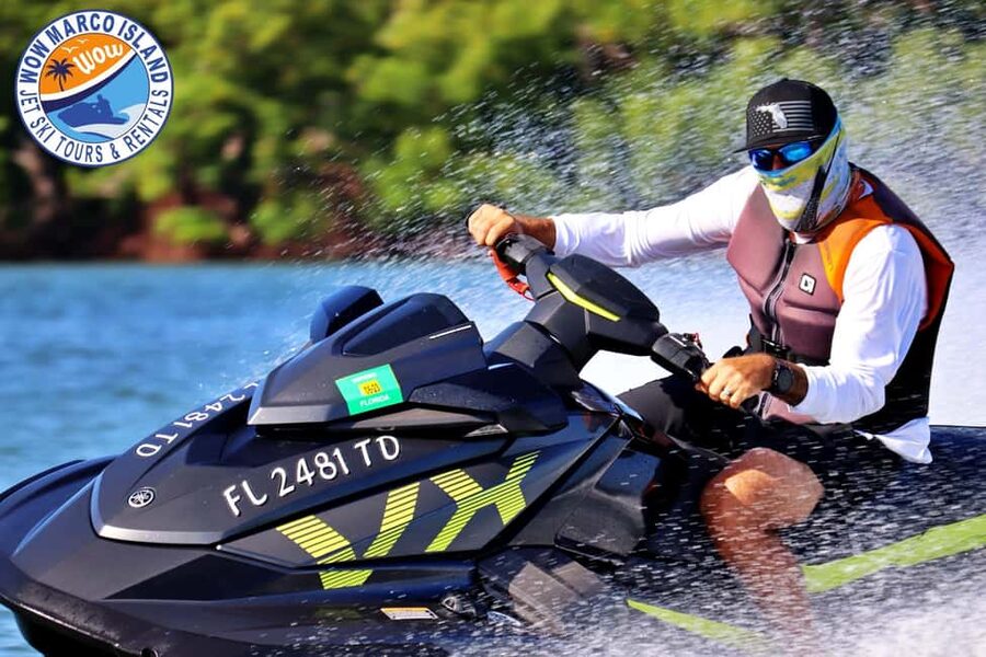 Marco Island: Dolphin Jet Ski Tour - Jet ski rules: who drives, rider limits, and weight cap