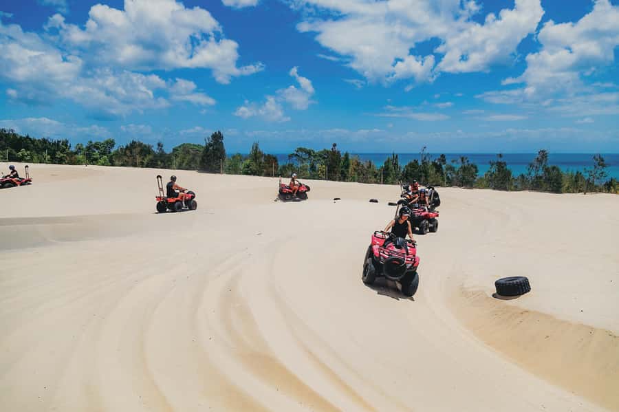 Moreton Island: Tangalooma ATV Quad Bike and Dolphin Viewing - ATV quad bike tour: sand training and bushland tracks