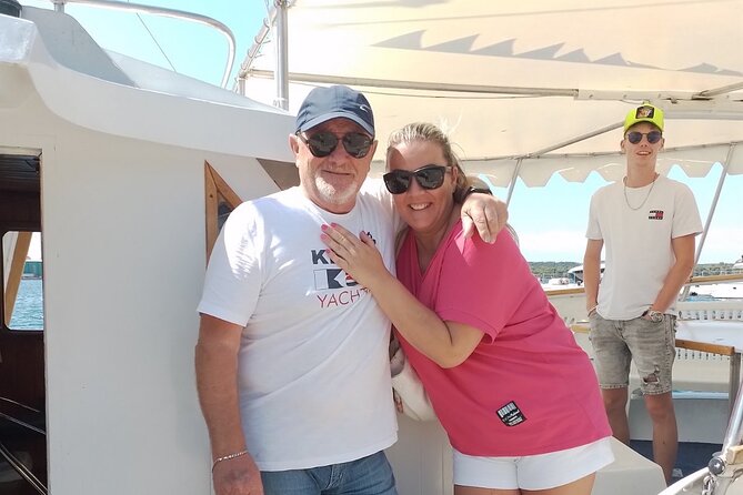 NP Brijuni Island Swimming & Dolphin Watching Sunset Cruise - Dinner and drinks aboard: fish wins, vegetarian may be basic