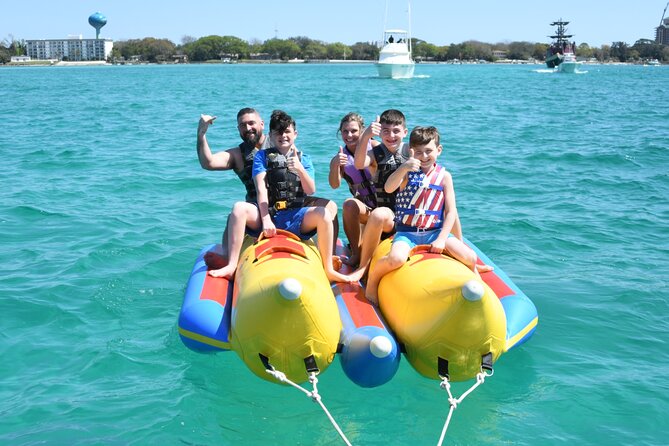 Private Banana Boat and Dolphin Spotting Experience - Your 1-Hour Private Ride: Pace Control, Gulf Power, and Safety