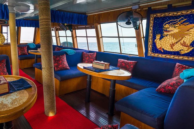 Private Full-Day Red Dragon Yacht for Snorkeling Koh Tan & Visit Pink Dolphin - Ko Mat Sum (Pig Island): feeding wild pigs and a beach break