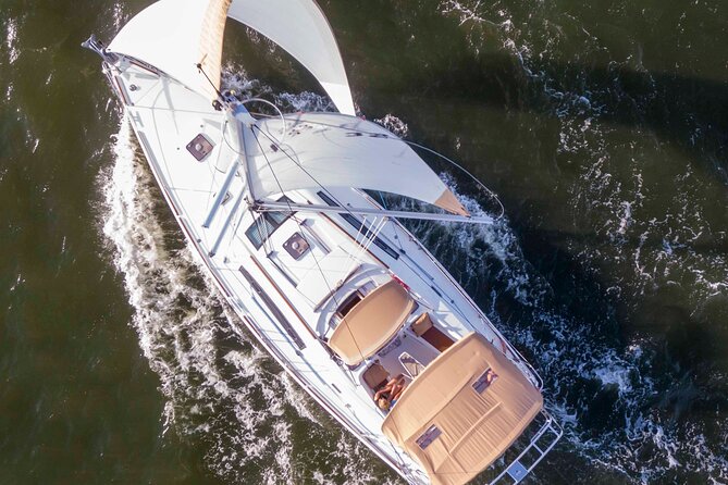 Private Morning Sail, Dolphin and History Tour on Mystique - Your route around Charleston: Battery, Ravenel Bridge, USS Yorktown, and Fort Sumter