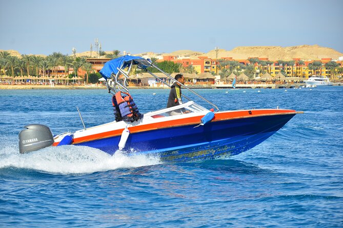 Private Speed Boat to DOLPHINS House & Water activities -HURGHADA - Getting to the Marina: Air-Conditioned Pickup Makes It Feel Easy
