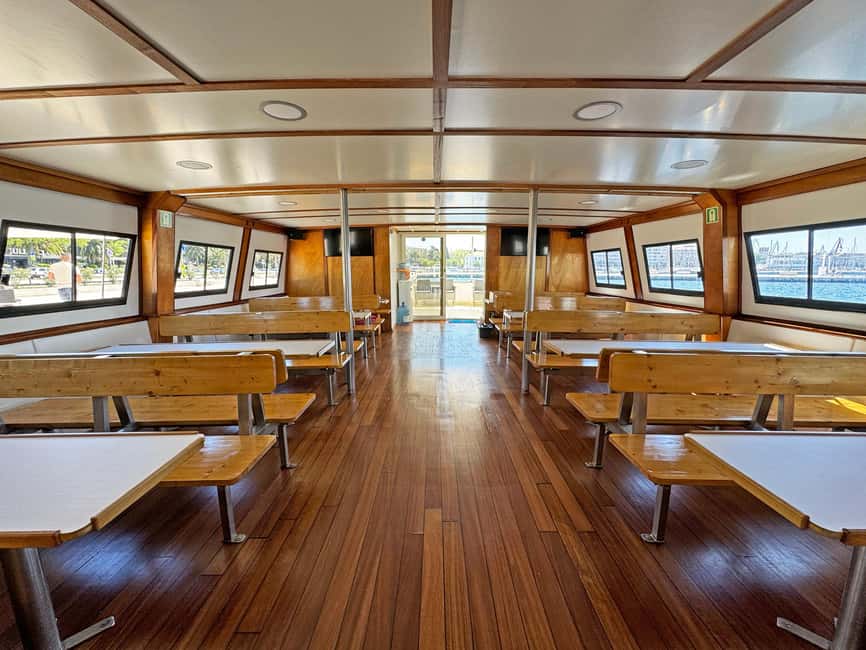 Pula: Dolphin Sunset Cruise to Brijuni with Dinner & Drinks - Brijuni sunset time: golden hour with a wide view