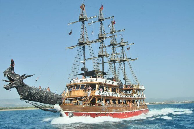Side: Dolphin Island Boat Tour with Foam Party and Lunch - A Pirate-Ship Sea Day Off Side