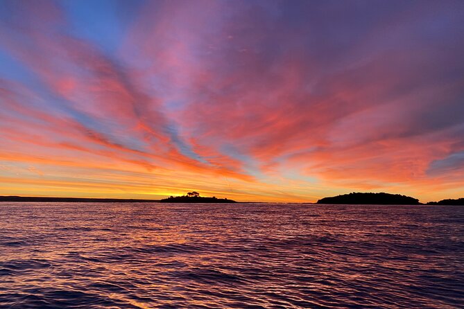 Sunrise Dolphins & Fishermen at Work speedboat tour in Rovinj - Heading back after 45–60 minutes: Rovinj old town from sea level