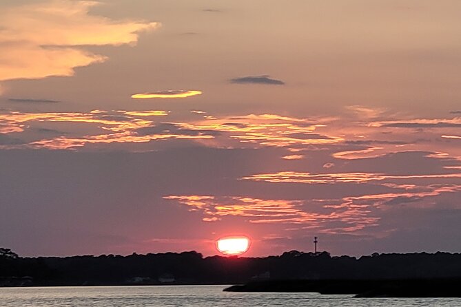 Sunset, Dolphin/Birding On A Private Guided Savannah Cruise - Dolphin Encounters and Birding Targets That Are Worth the Effort