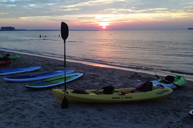 Sunset Dolphin Kayak Tours - Entering Virginia Beach’s Chesapeake Bay: the launch at First Landing State Park