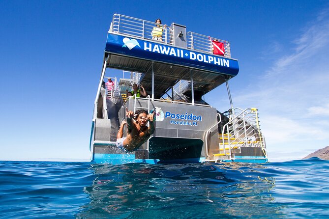 Swim with Dolphins Catamaran with Waterslide & Lunch on Oahu - Quick hits