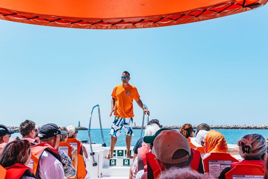 Vilamoura: Benagil Cave Boat Tour with Entry&Dolphin search - The dolphin search: exciting, but always a maybe