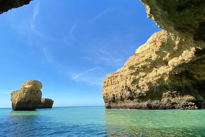 Vilamoura Tour to Benagil and the Dolphins - Praia de Albandeira: Small Sand, Carved Cliffs