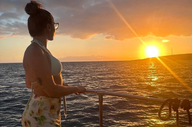 Whale and Dolphin Watching Catamaran with Transfer and Buffet - Drinks and tapas buffet: why the middle of the trip feels easy